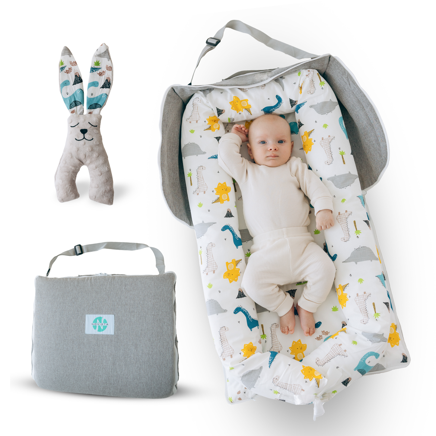 Novista™ Portable Baby Lounger & Travel Bag