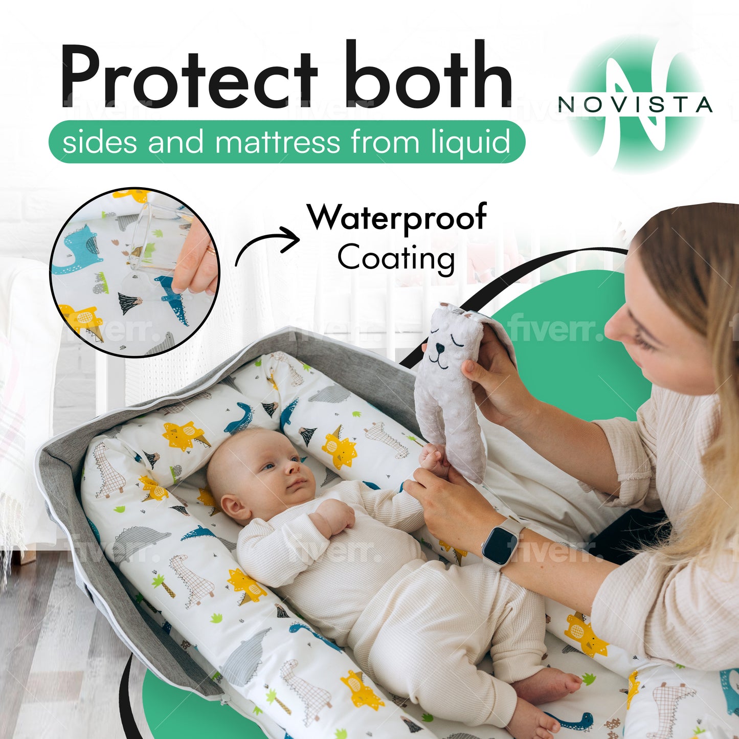 Novista™ Portable Baby Lounger & Travel Bag