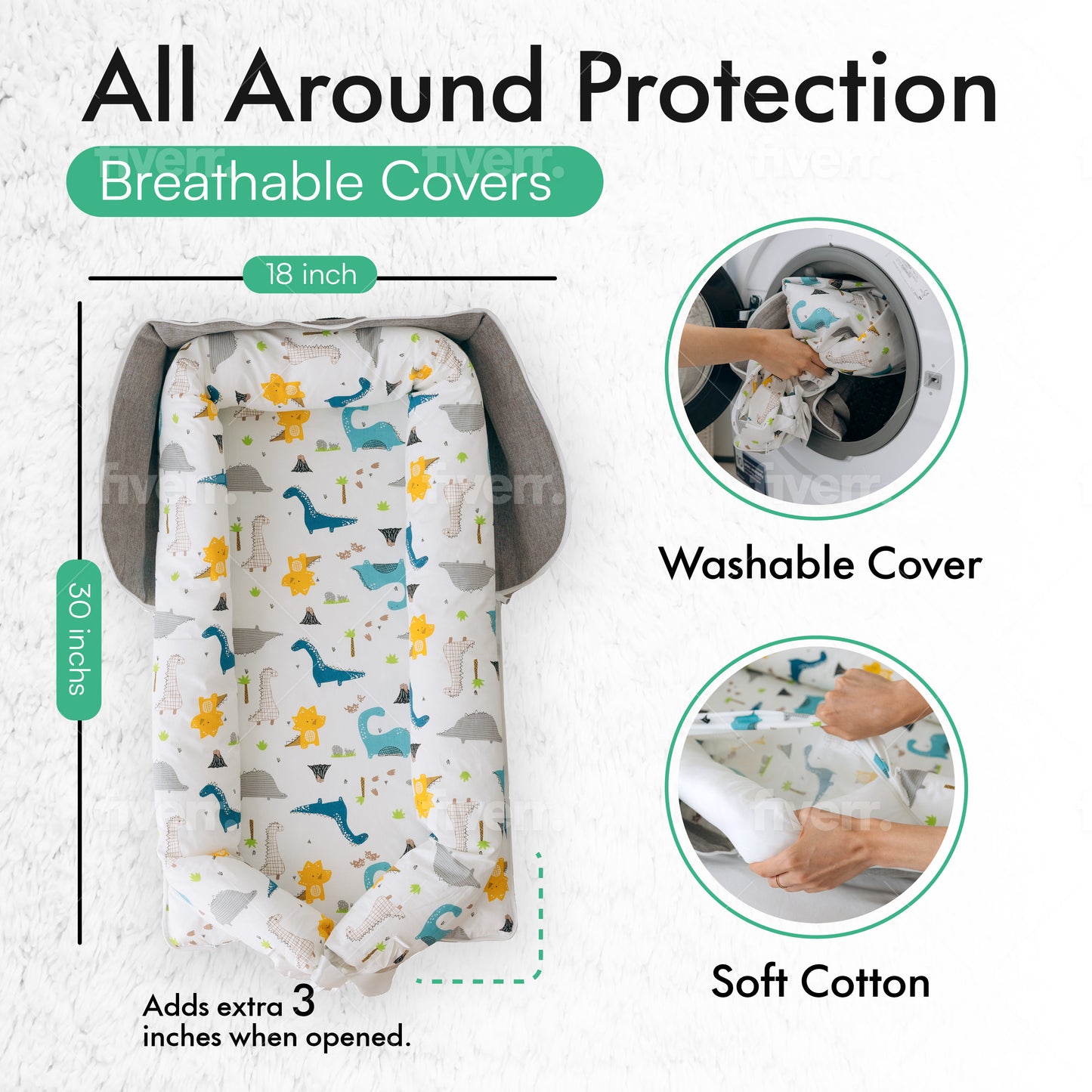 Novista™ Portable Baby Lounger & Travel Bag